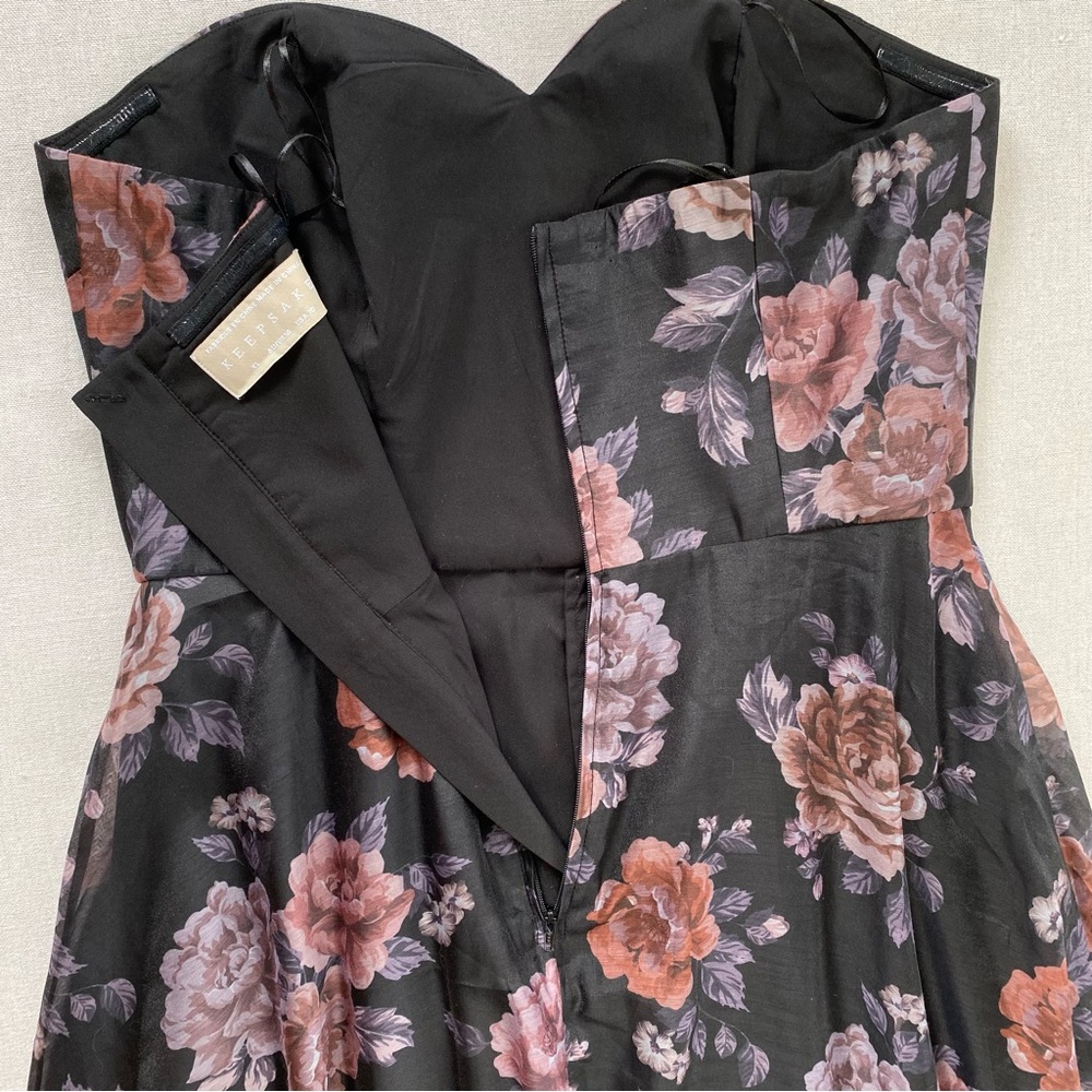 Keepsake Atomic Floral Strapless A-Line Dress Sweetheart - Picture 12 of 13